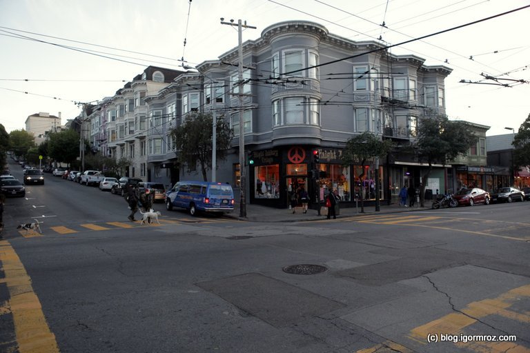 San Francisco, ulica w okolicy Haight-Ashbury, Widok