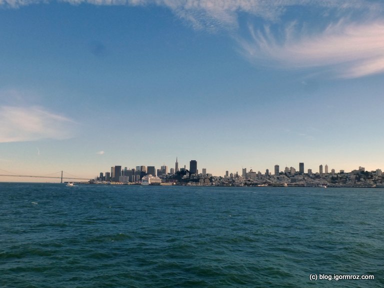San Francisco, Widok na miasto z zatoki