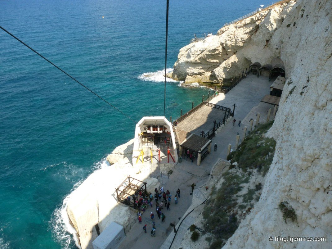 Rosh HaNikra Kolejka Linowa